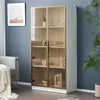 OKWISH Skleněná vitrína s 16barevnou LED osvětlením pro Náhled obrázku produktu 1