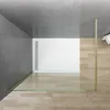 Duschwand Glas gebürstet Gold 120x200cm 8 mm ESG Produktbild-Vorschau 3