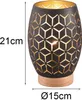 Trio - Tischlampe BIDAR - Schwarz - 15x15x21.5 cm Produktbild-Vorschau 4