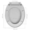 Toilettensitz mit Absenkautomatik Hellgrau Oval Produktbild-Vorschau 10