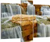 Bild auf Leinwand - Leinwandbild - Wasserfall Steine Wasser Produktbild-Vorschau 1