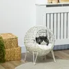 Ratanový kôš pre mačky D30-442CW, s vankúšom, krémovo Náhľad obrázku produktu 11