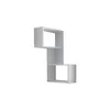 DECORTIE Part Étagère d'angle moderne Blanc , 67 x 47 x 82 Voir les images du produit 2