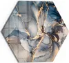 DEQORI Glasbild Echtglas 55x48 cm 'Marmor-Farbspiel mit Produktbild-Vorschau 1