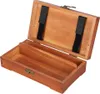 Holz skizzierende Bleistiftbox antike massive Holzquadrat Produktbild-Vorschau 3