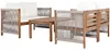 Loungeset Gartenmöbel Set 4-teilig aus Akazienholz & Produktbild-Vorschau 13