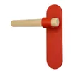 Türklinke mit Langschild 1 Paar Rot Modernes Design Produktbild-Vorschau 3
