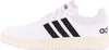 A side view of a white Adidas sneaker with black stripes. Anteprima dell’immagine prodotto
