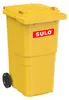 SULO Müllgroßbehälter 240l HDPE gelb fahrbar,n.EN 840 - Produktbild-Vorschau 4