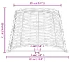 vidaXL Tienidlo na svietidlo hnedé Ø30x20 cm Wicker Náhľad obrázku produktu 7