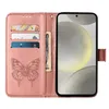 Galaxy S24 Hülle, Schmetterling Prägung Leder Kartenfächer Produktbild-Vorschau 4