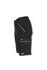 A black pair of cargo shorts shown from the side. Produktbild-Vorschau