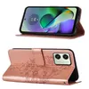 Lederhülle für Motorola Moto G54 Schmetterling Prägung Flip Produktbild-Vorschau 3