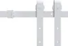 Vidaxl -Armaturen für Schiebetür 183 cm Stahlweiß Anteprima dell’immagine prodotto 3
