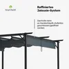 Blumfeldt Pergola 3x3 m - Wetterfestes Polyesterdach, Produktbild-Vorschau 4