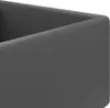 vidaXL umývadlo s prepadom Square Matt Dark Grey 41x41 cm Náhľad obrázku produktu 3
