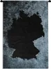 MuchoWow® Wandteppich Wandbehang Karte - Deutschland - Grau Produktbild-Vorschau 1