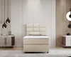 Boxspringbett 90x200, mit Bettkasten, Beige, Matratze und Produktbild-Vorschau 4