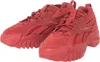 A pair of red Reebok Cardi B Club C V2 sneakers are shown from a slightly elevated side angle against a white background. Voir les images du produit