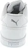 The back view of a white Puma sneaker. Produktbild-Vorschau