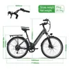 A32 E-Bike Grau Citybike 26 Zoll, 250W, 48V 499,2Wh Akku, Produktbild-Vorschau 6
