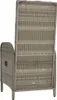 vidaXL Gartenstühle 2 Stk. Poly Rattan Grau Produktbild-Vorschau 6