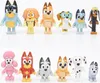 12Pcs Pokémon Cartoon Bluey Familie Anime Action Figur Produktbild-Vorschau 1