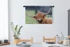 MuchoWow® Wandteppich Wandbehang Schottisches Hochlandrind Produktbild-Vorschau 3