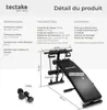 Banc de musculation CUTTLER 129 x 55 x 70cm - noir Voir les images du produit 6