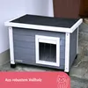 Kerbl Katzenhaus Rustica Katzenhütte Holz wei¤/grau Anteprima dell’immagine prodotto 3