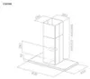 Elica Hotte îlot Galaxy Island BLIX/A/90 évacuation 90cm Voir les images du produit 4