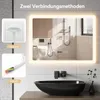 Puluomis Badspiegel mit Beleuchtung beschlagfrei 70x50, mit Produktbild-Vorschau 8
