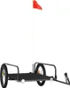 vidaXL Přívěs na kolo černý 135x70x37 cm železo Náhled obrázku produktu 4