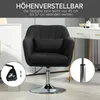 HOMCOM Otočné kreslo s nastaviteľnou výškou, lounge kreslo Náhľad obrázku produktu 4