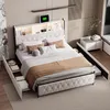 INONEFT Polsterbett 160x200 cm mit LED Beleuchtung, Type-C Produktbild-Vorschau 6