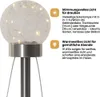 A close-up of a solar-powered garden light with accompanying descriptive text. Produktbild-Vorschau