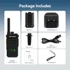 A collage of images showing the contents of a walkie-talkie package. Anteprima dell’immagine prodotto