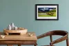 Bild 30x20 MDF-Rahmen Wandkunst Berge Bäume Pferde Tiere Produktbild-Vorschau 3