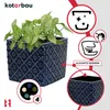 KOTARBAU® Keramik Blumentopf quadratisch Vintage Kobaltblau Produktbild-Vorschau 4