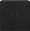 vidaXL Wandschrank Schwarz Eichen-Optik 60 x 31 x 60 cm Produktbild-Vorschau 6