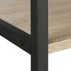 relaxdays Półka boczna brązowa, czarna 50,0 x 35,0 x 180,0 Podgląd zdjęcia produktu 6