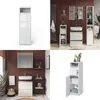 A collage of four images showing different bathroom furniture and storage solutions. Produktbild-Vorschau