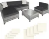 tectake® Aluminium Rattan Lounge wetterfest und Produktbild-Vorschau 1