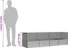 vidaXL Outdoor-Loungebett mit Kissen Schwarz Poly Rattan Produktbild-Vorschau 8