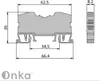 ONKA 6mm2 Federkraftklemmleiste DIN-Schienen-Klemmleiste Produktbild-Vorschau 3