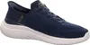A single navy blue Skechers Bounder 2.0Emerged sneaker with a white sole is shown against a white background. Náhľad obrázku produktu