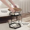 WOLTU Couchtisch 2er Set, mit runder Tischplatte, aus Produktbild-Vorschau 7