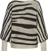 LASCANA Strickpullover mit Zebramuster beige-schwarz Größe Produktbild-Vorschau 2