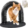 Relaxdays Enthaarungsbogen Katze, rund, mit Katzenminze, Produktbild-Vorschau 1
