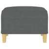 vidaXL Fußhocker Dunkelgrau 70x55x41 cm Stoff Produktbild-Vorschau 4